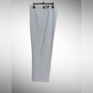Alfred Dunner Classic Fit Pants 14P Gray Micro-Check NWT